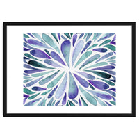 Retro abstract floral