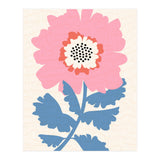 Pink Modern Folk Art Flower (Print Only) thumbnail