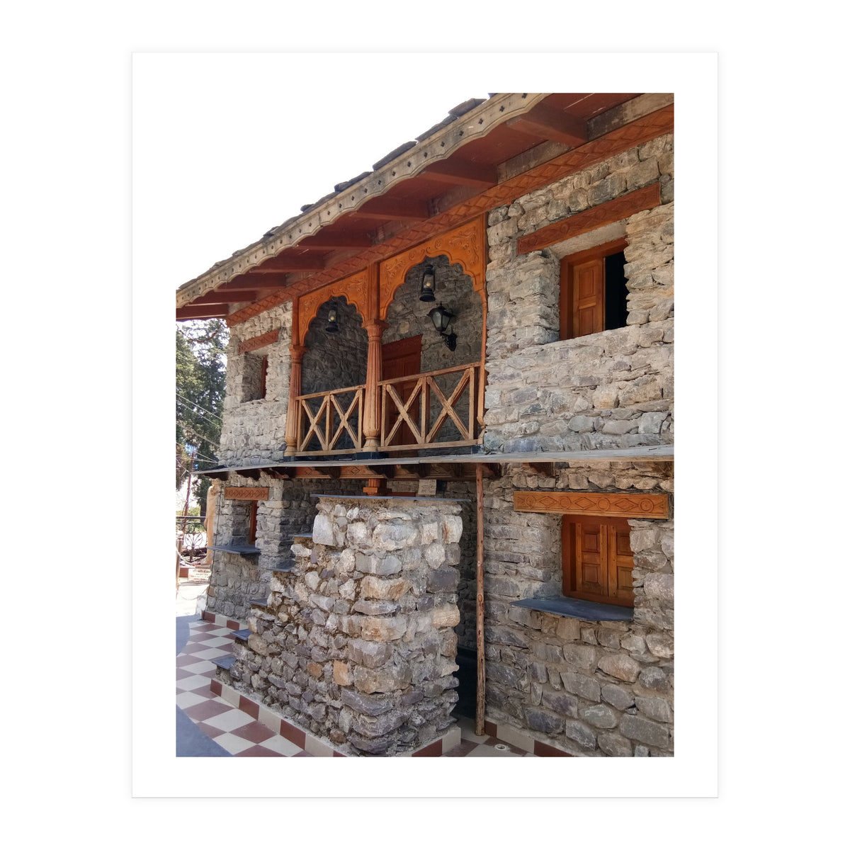 Architecture - Exposed Stone House (Print Only)