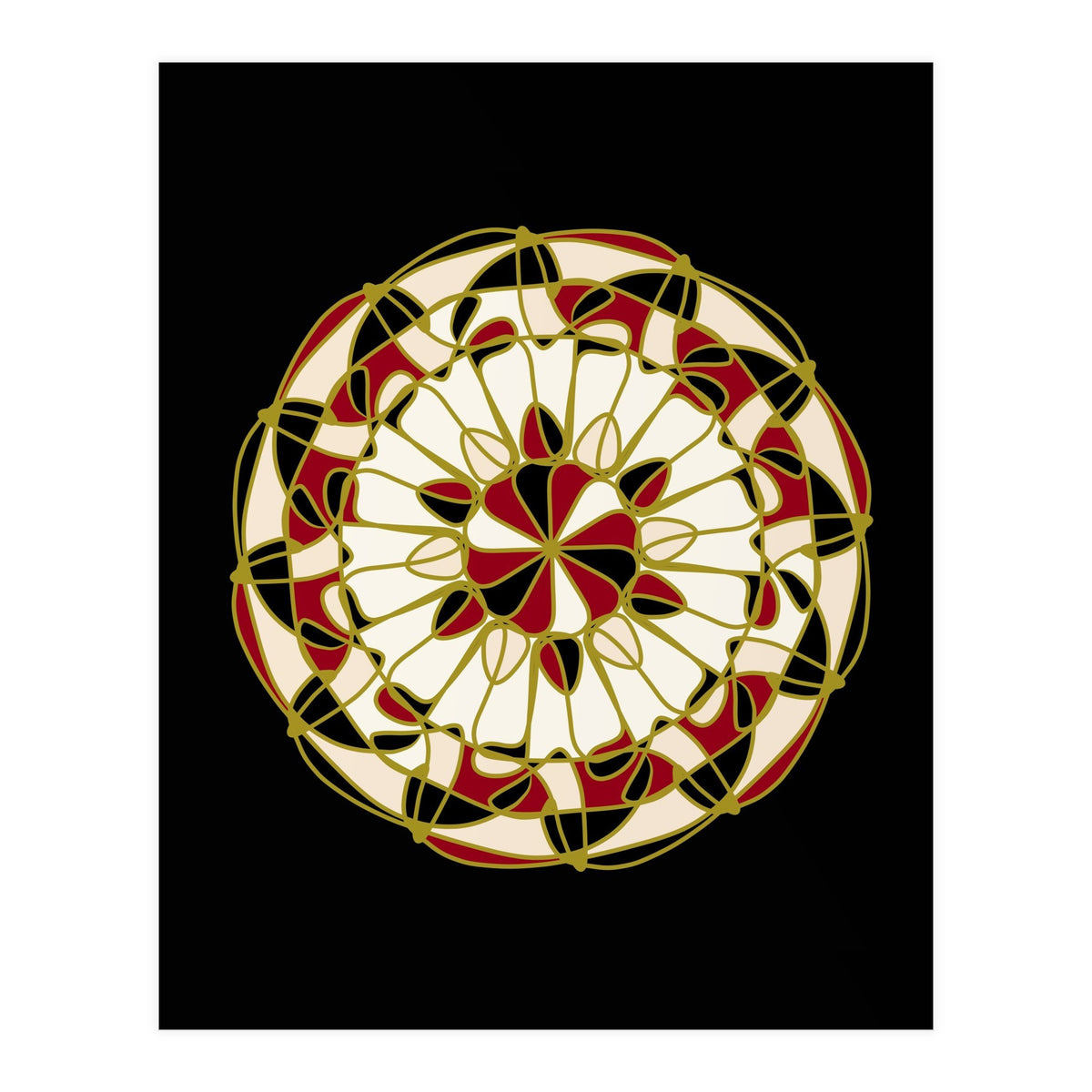 Multicolored Mandala (Print Only)