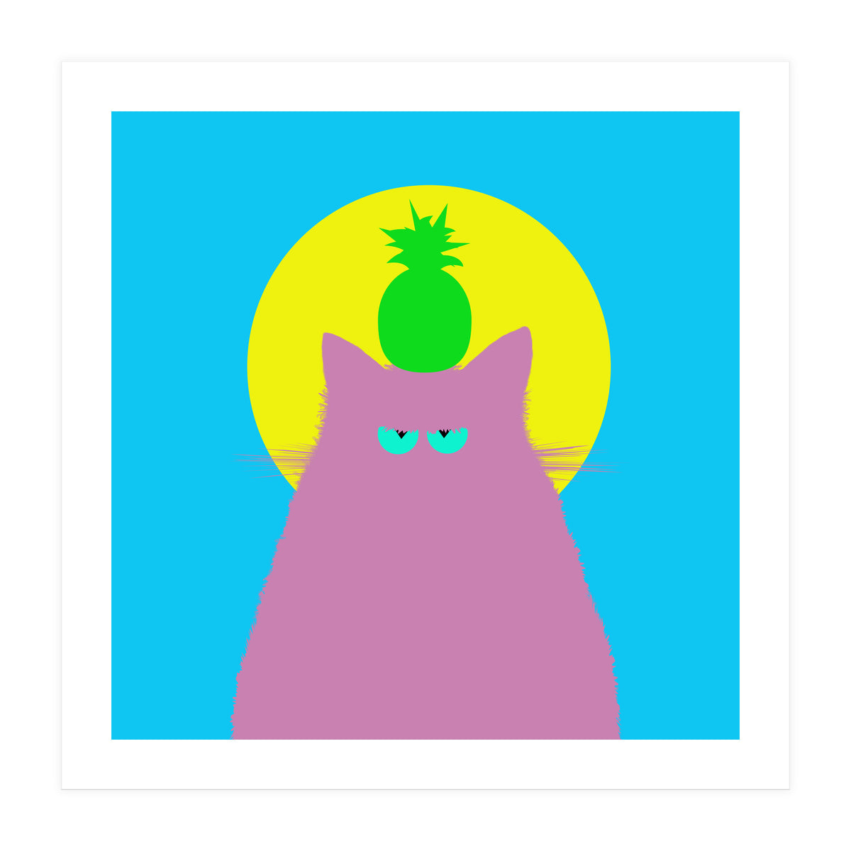 Tropical Lilac Cat  (Print Only)