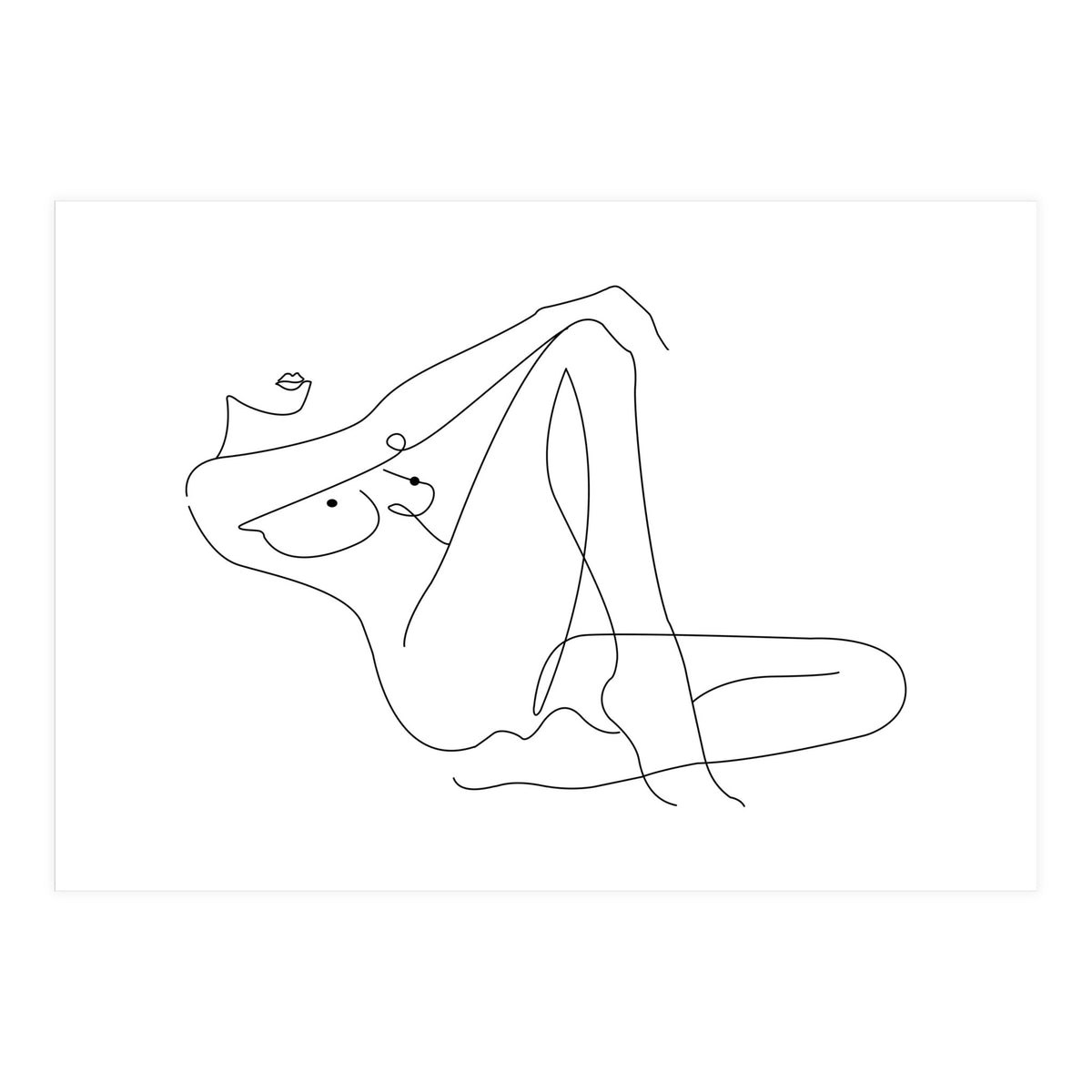 Lying woman (Print Only)