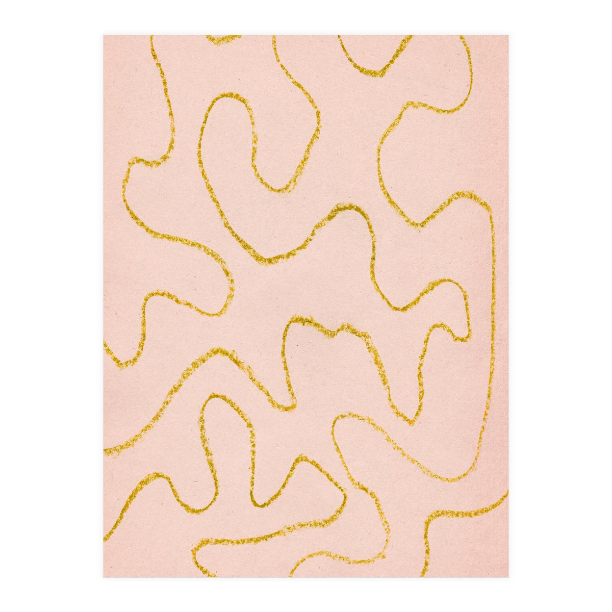 Pink and rust organic lines (Print Only)