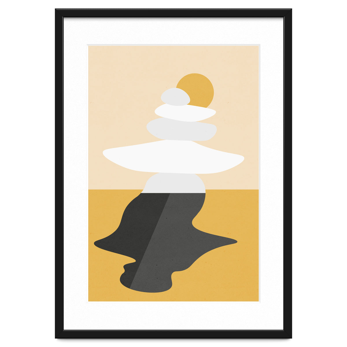 Abstract Cairn - Golden Desert