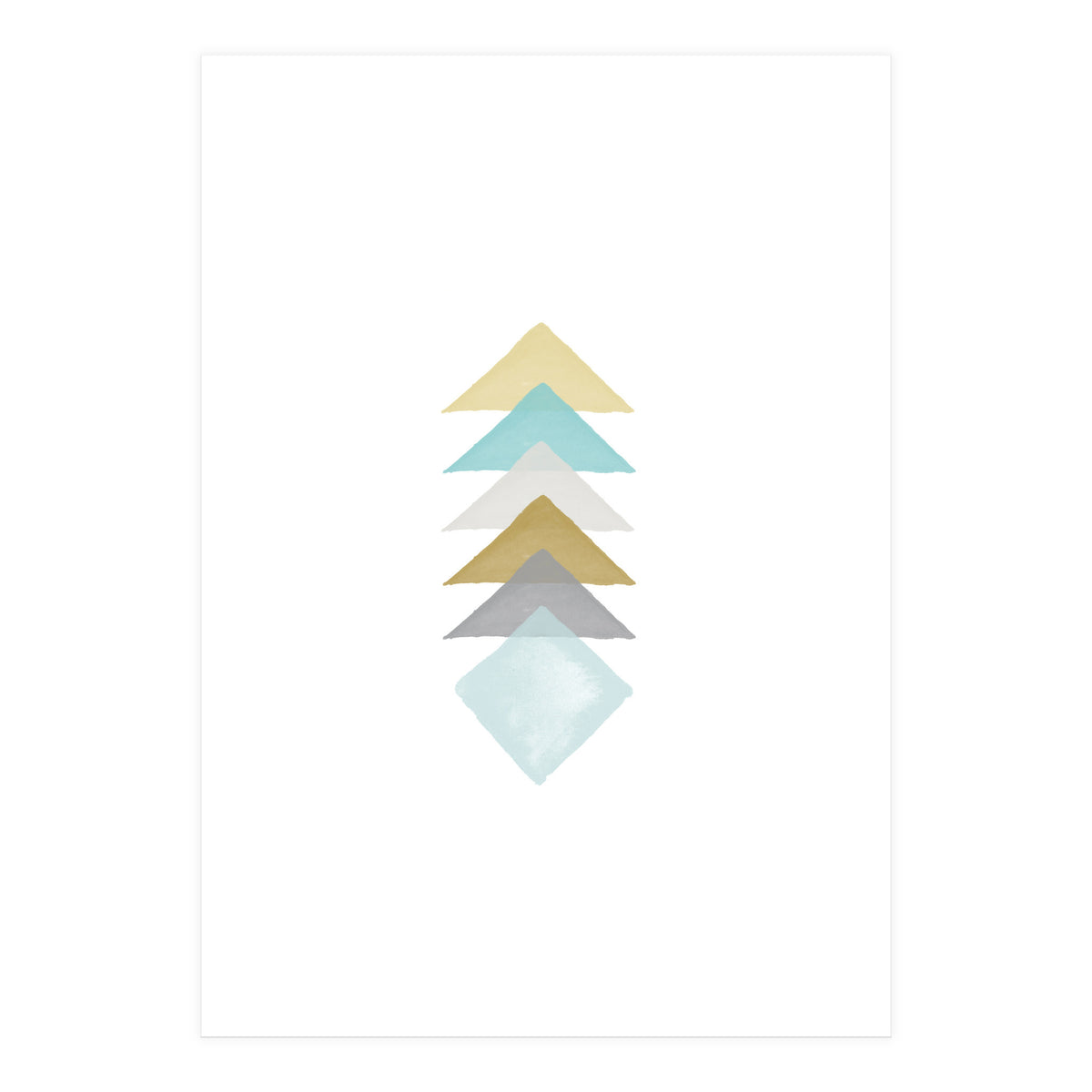Watercolor Triangles (Print Only)