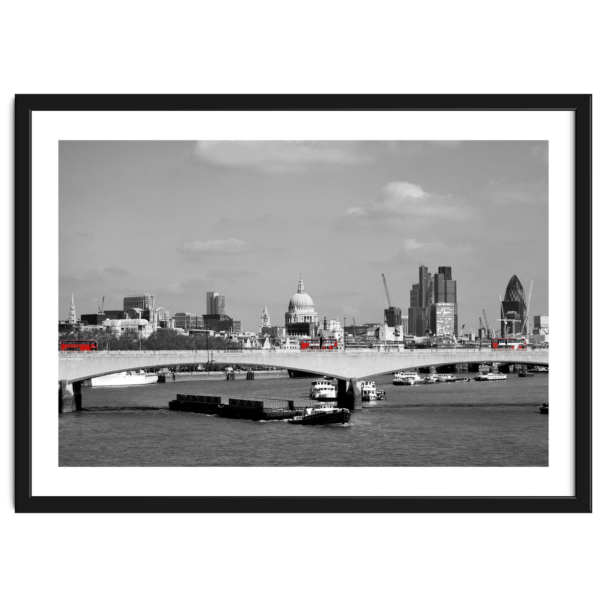 Red Buses London Thames