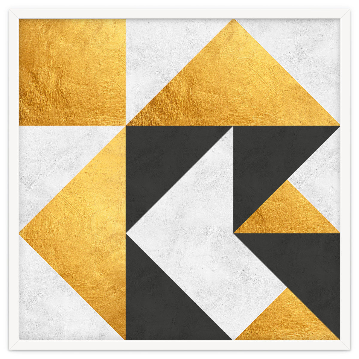 Gray and Gold Composition II