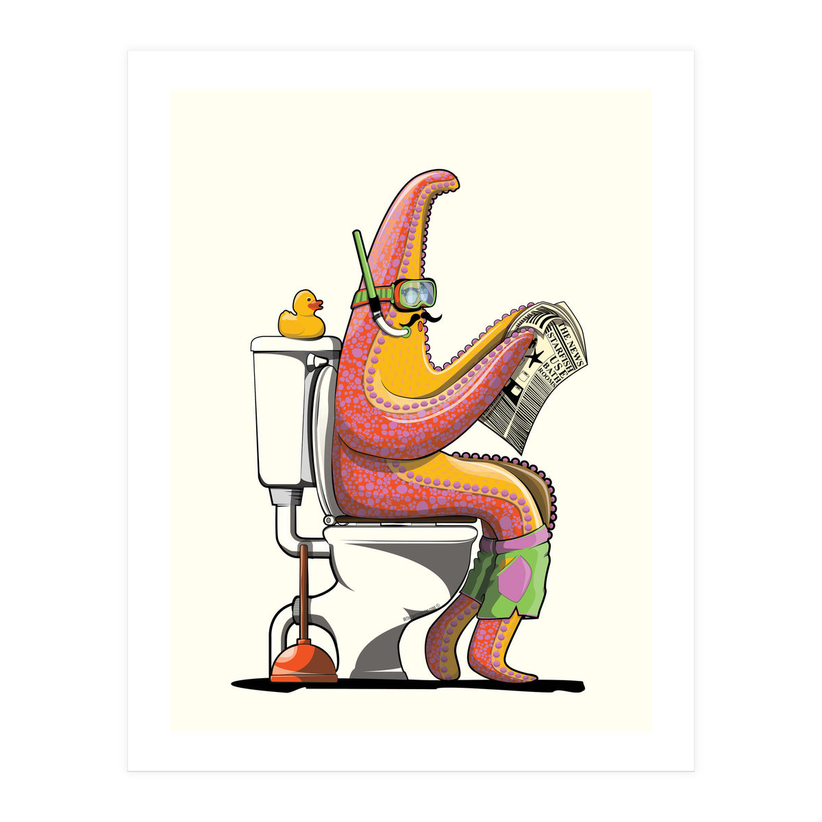 Starfish on the Toilet (Print Only)