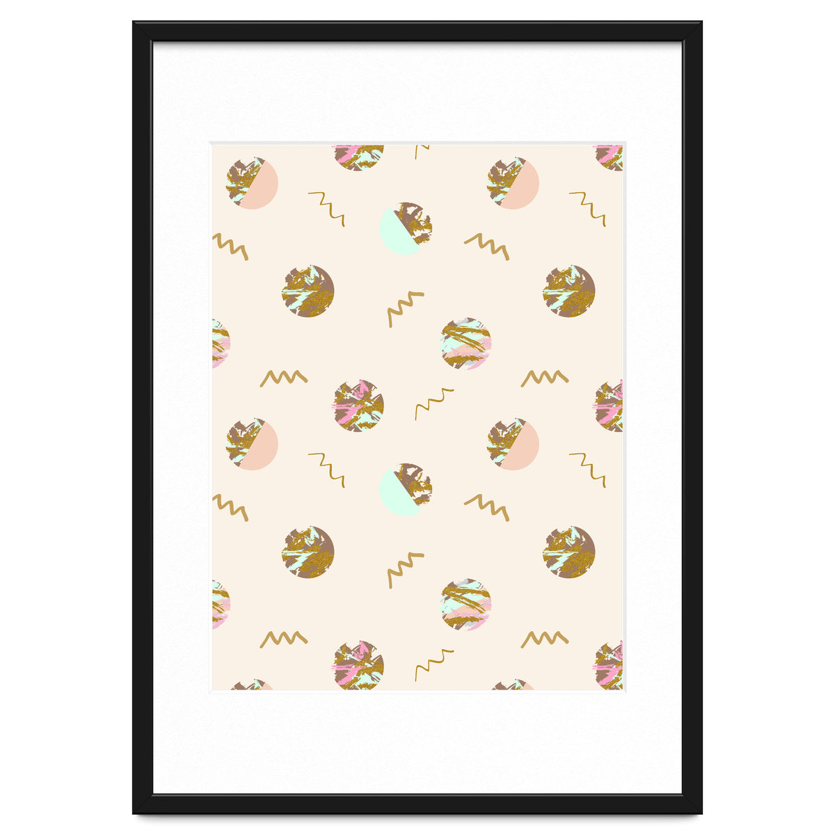 Abstract geometric vector painting