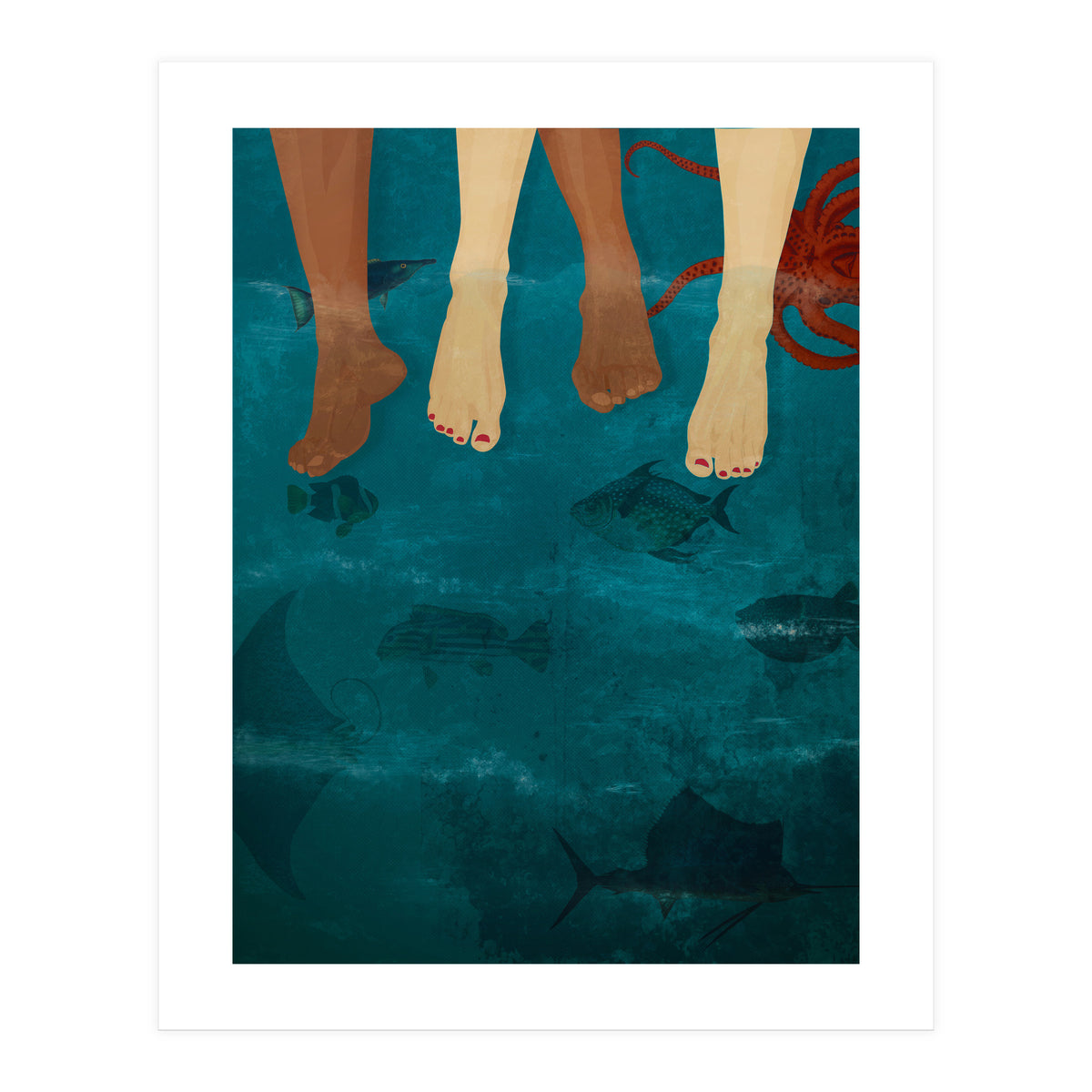 Sitting With The Fishes (Print Only)