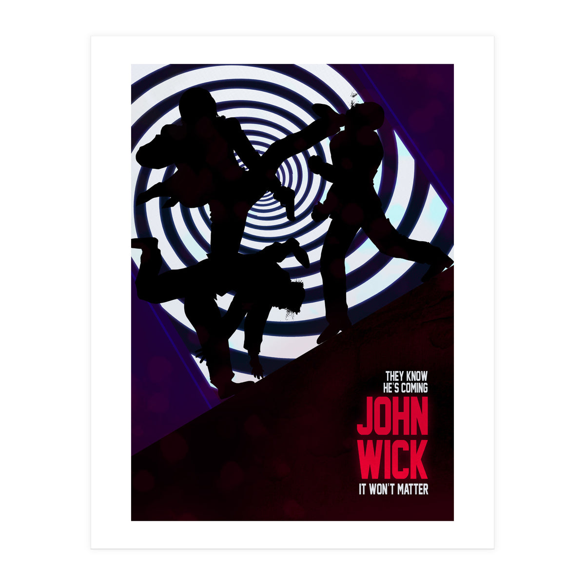 John Wick Minimal Movie Poster (Print Only)