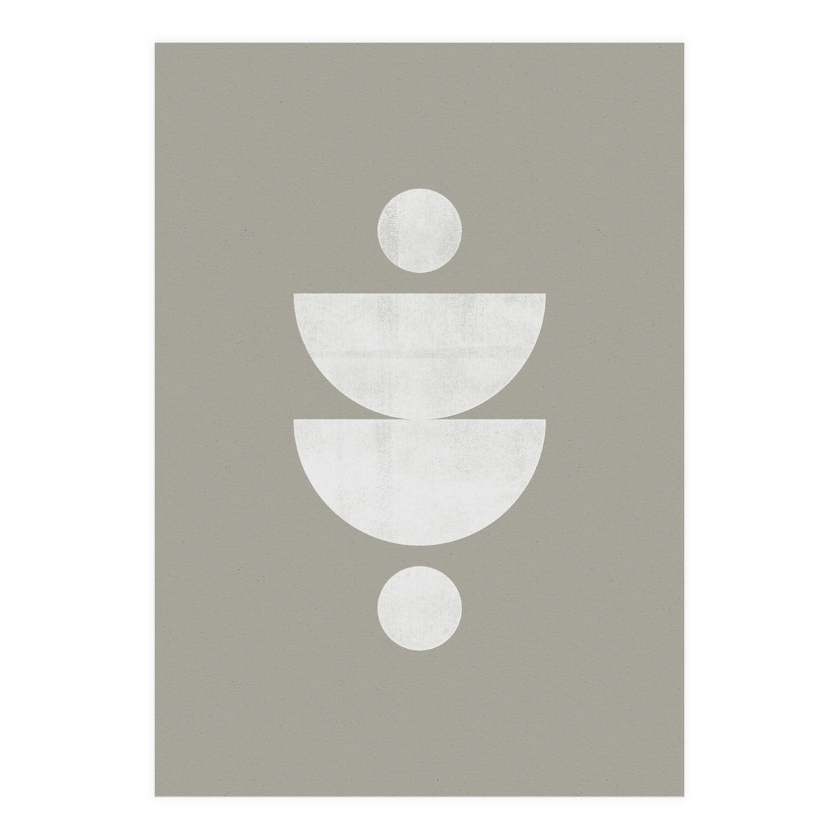 Mid-Century Modern No.23 - Woodblock Print (Print Only)