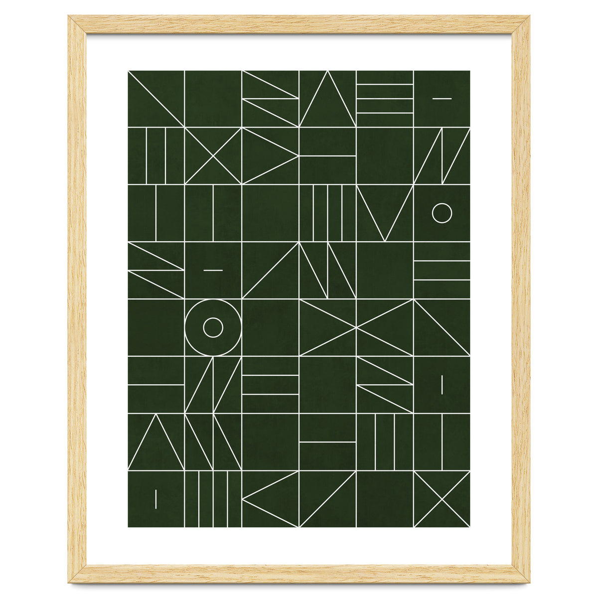 My Favorite Geometric Patterns No.6 - Deep Green