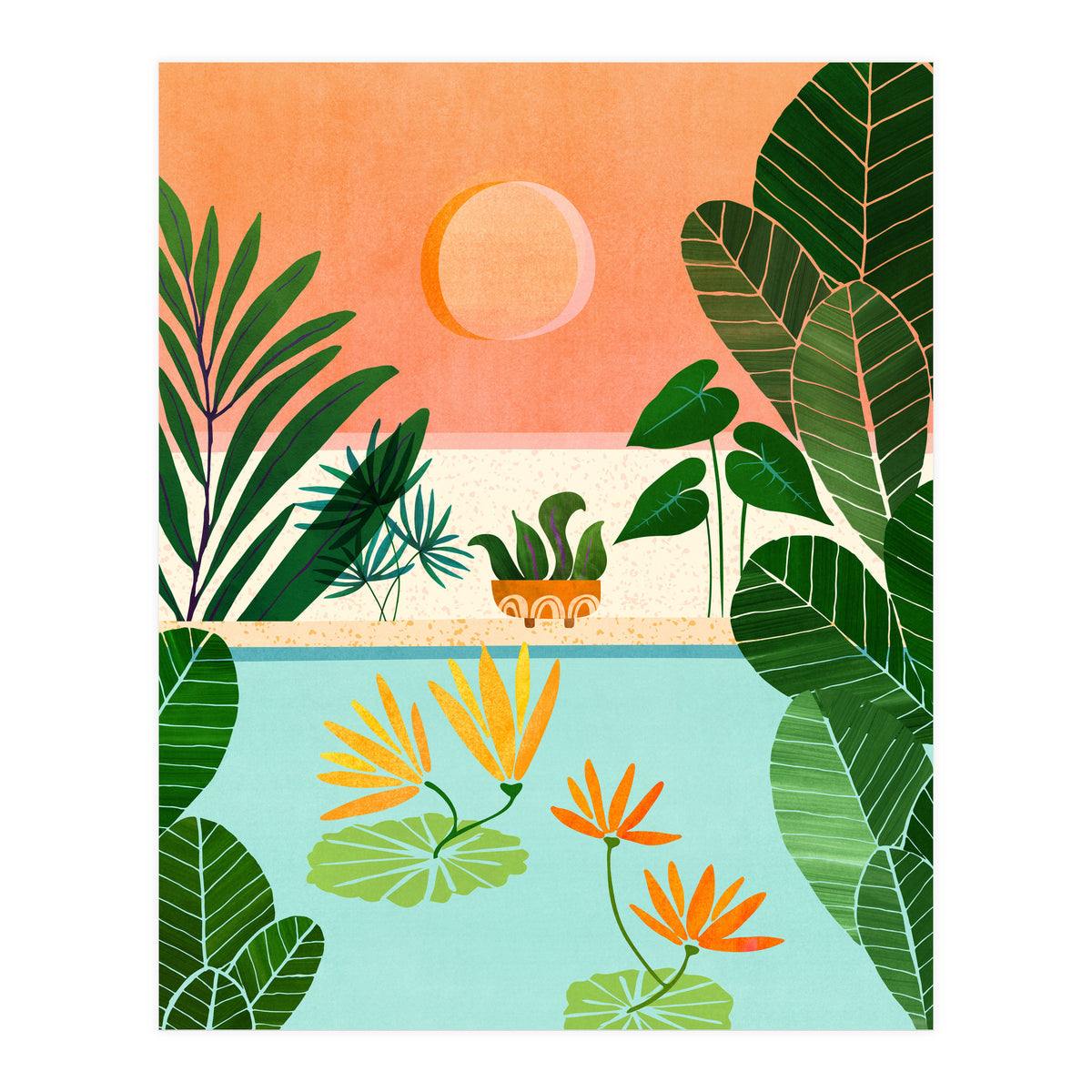 Shangri La Sunset (Print Only)