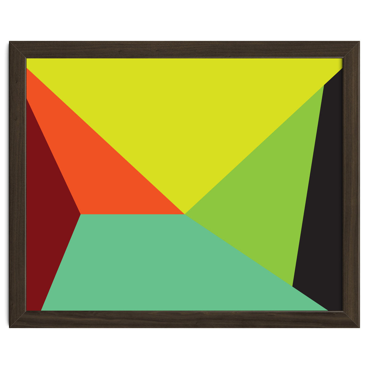 Geometric Shapes No. 31 -  yellow, orange & green