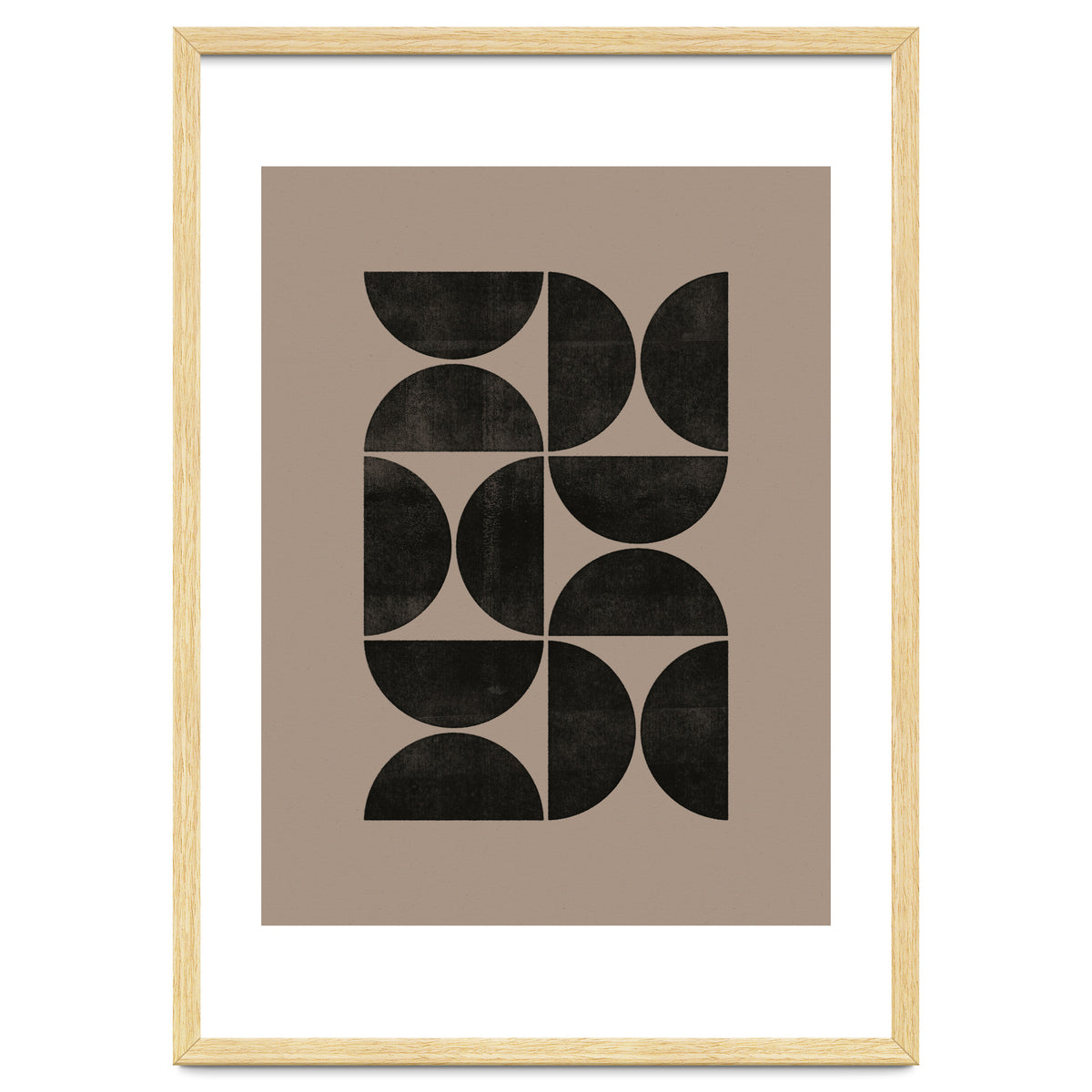 Mid-Century Modern No.24 - Woodblock Print