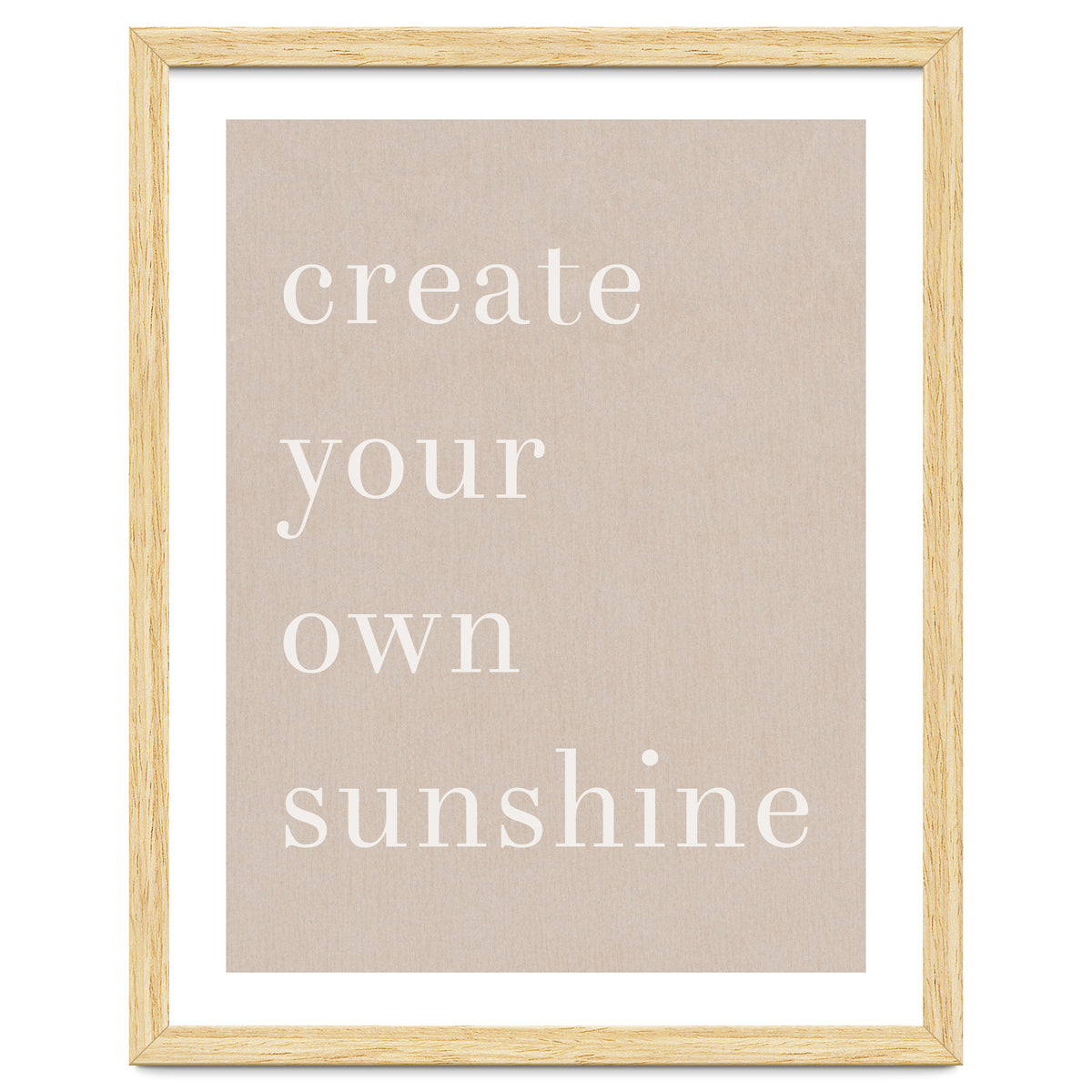 Create You Own Sunshine