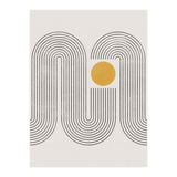 Mid-Century Modern No.22 - Woodblock Print (Print Only) thumbnail