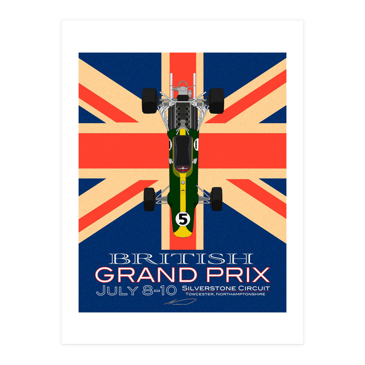 British Grand Prix poster (Print Only)