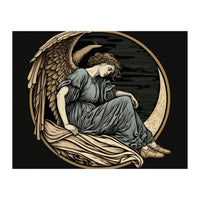 Angel On The Moon Art Nouveau (Print Only)
