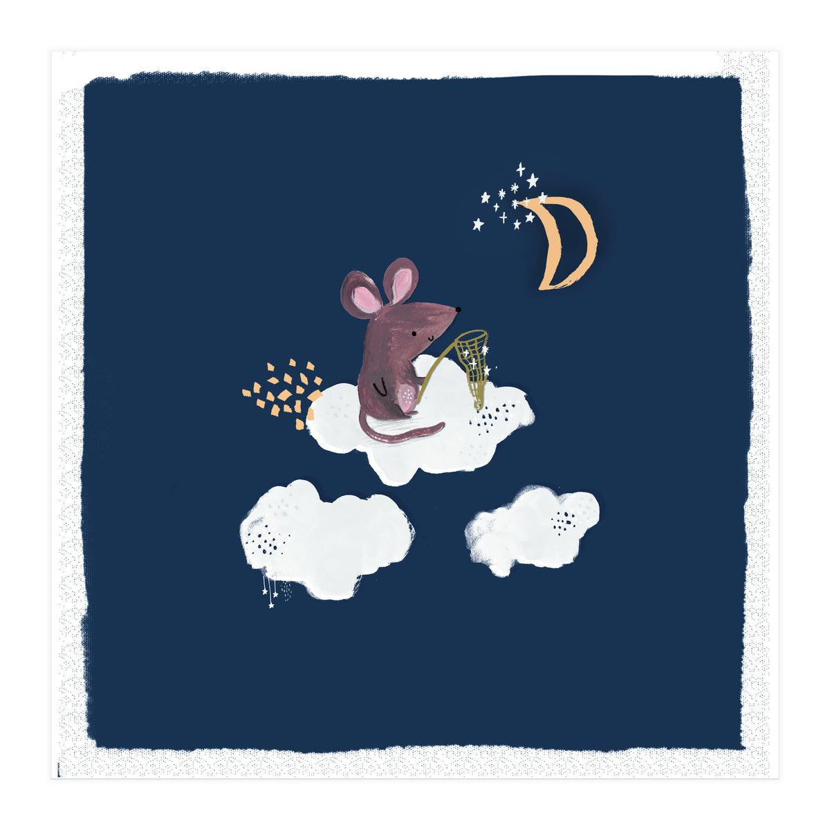 Baby Mouse And Stars (Print Only)
