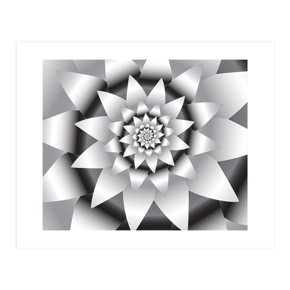 Abstract Modern Flower Design Art (Print Only)