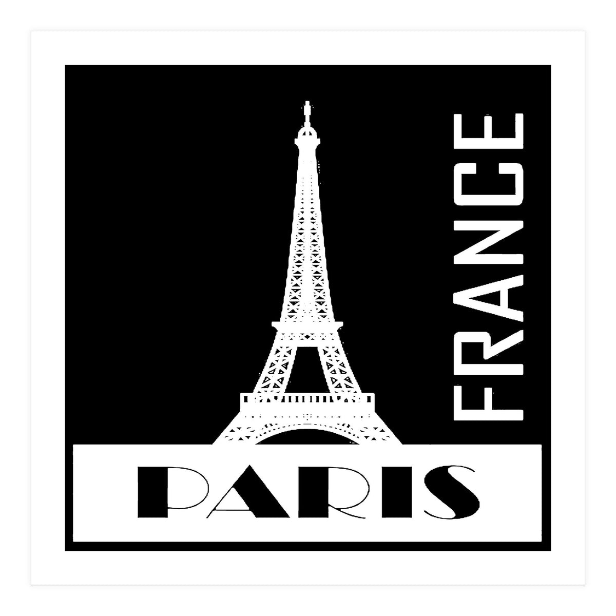 Travel Paris France Poster  (Print Only)
