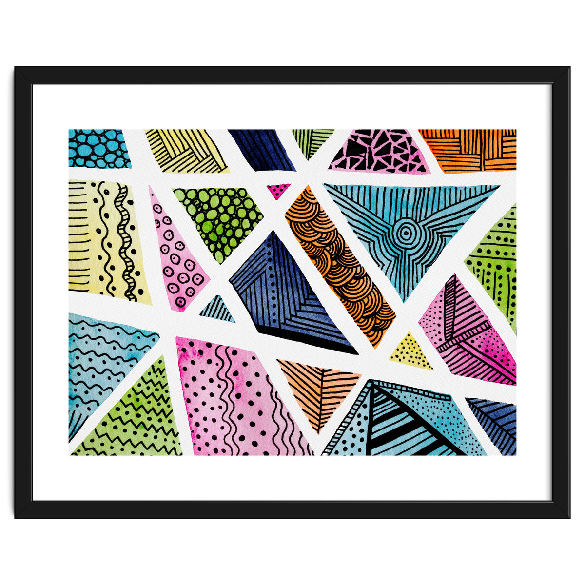 Geometric doodle pattern