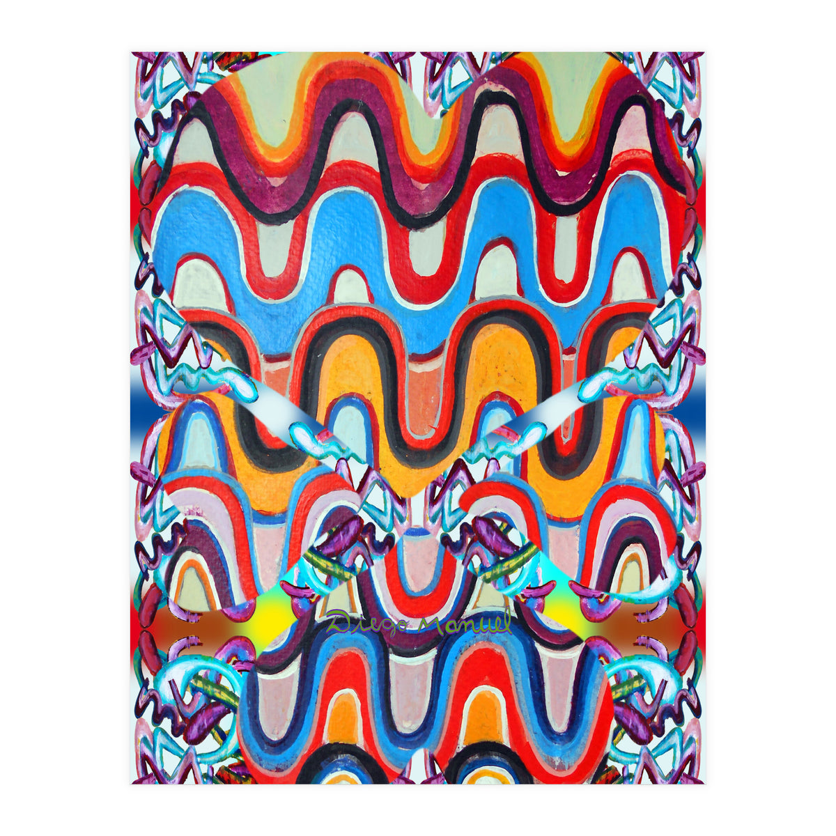 4 Corazones Tapiz 1 (Print Only)