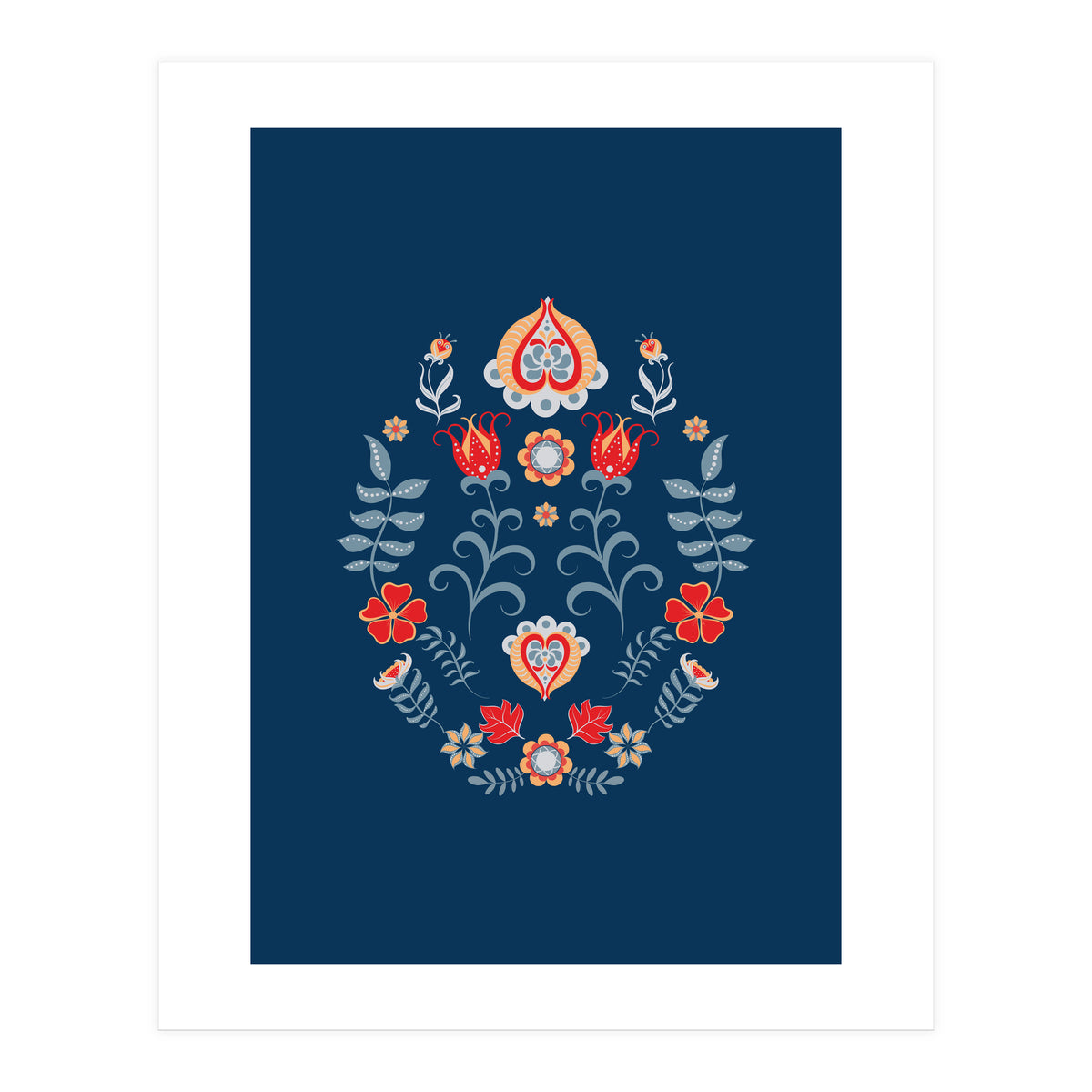 Scandinavian Folk Art (Print Only)