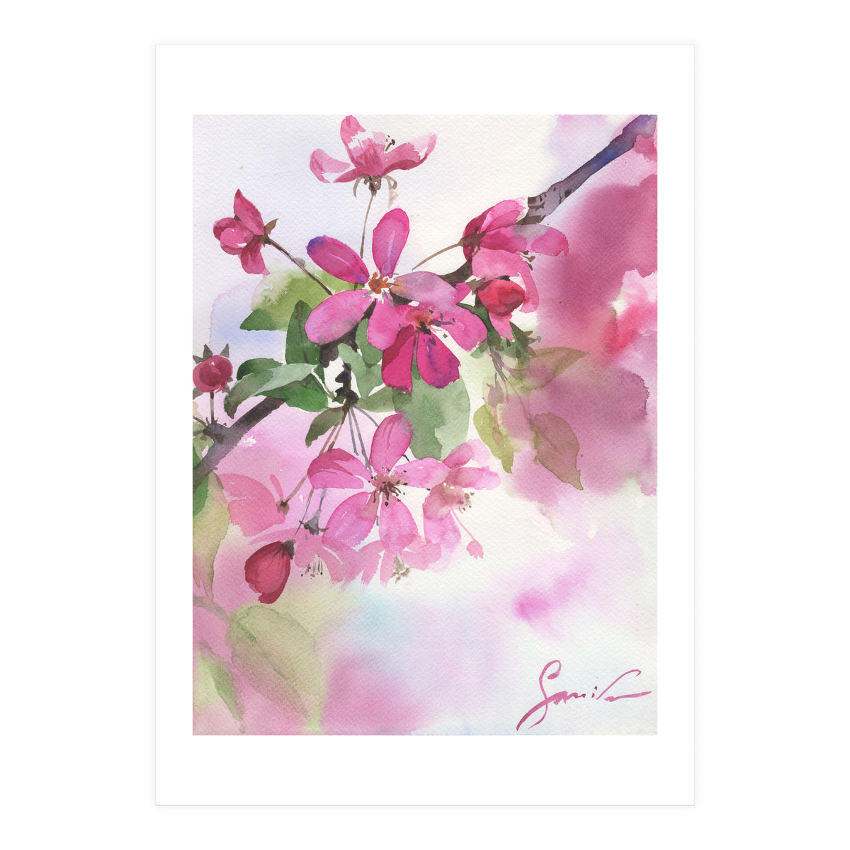 Pink flowers (Print Only)