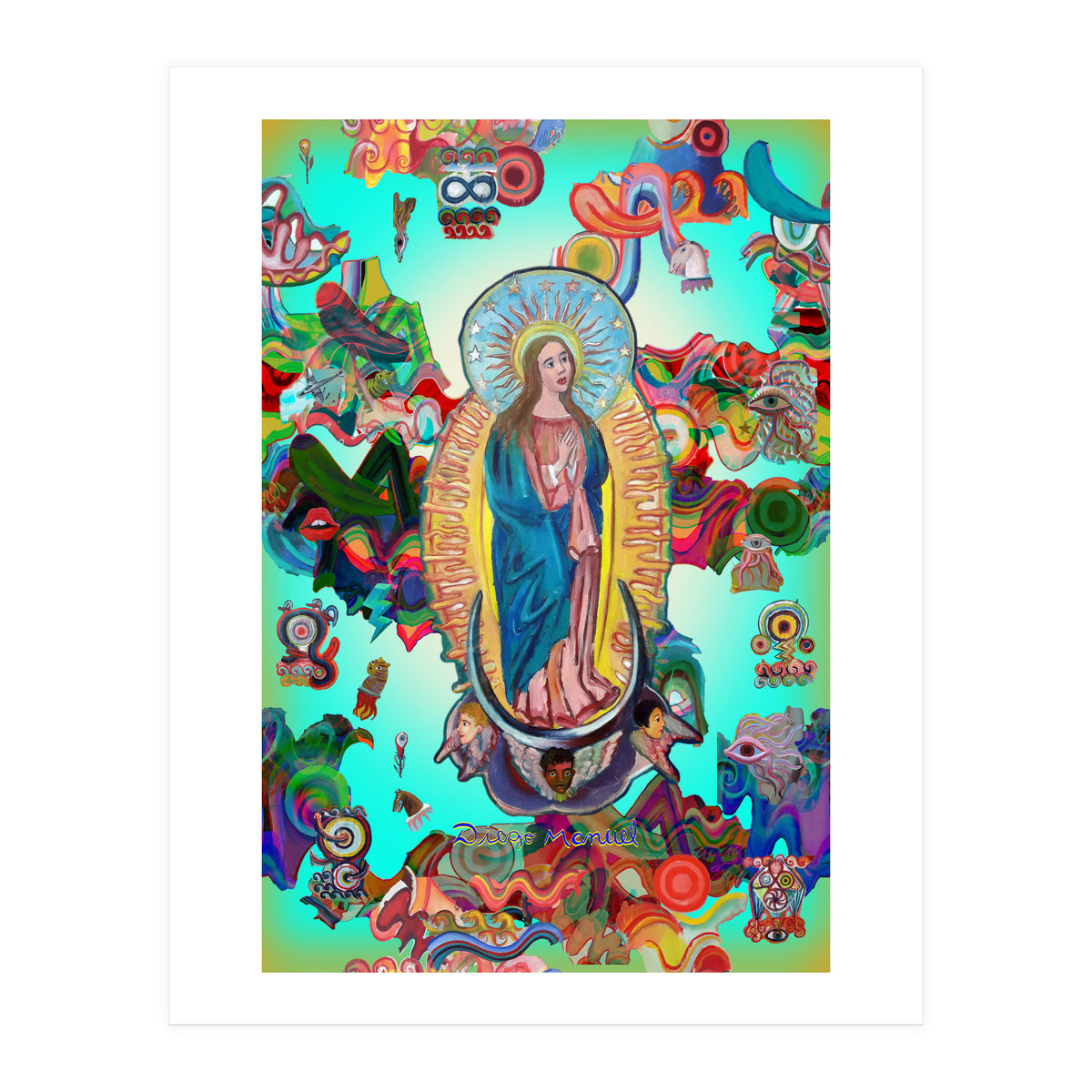 Virgen Y Graffiti 22 (Print Only)