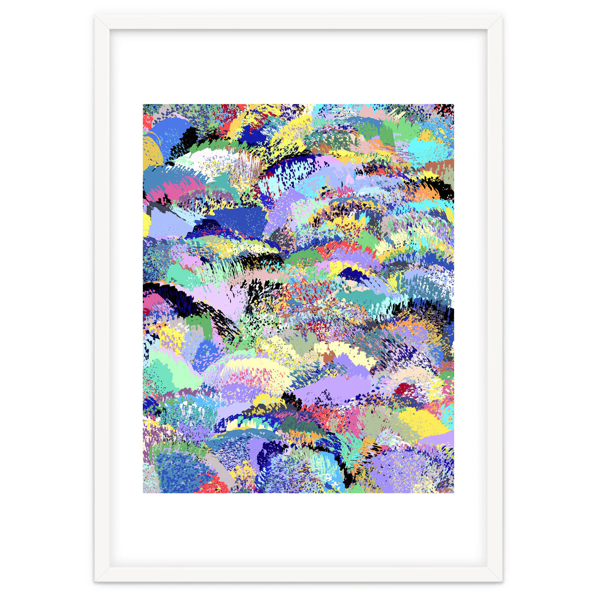 Lavender Soul Garden, Botanical Jungle Bohemian Nature Illustration, Plants Forest PaintingGarden