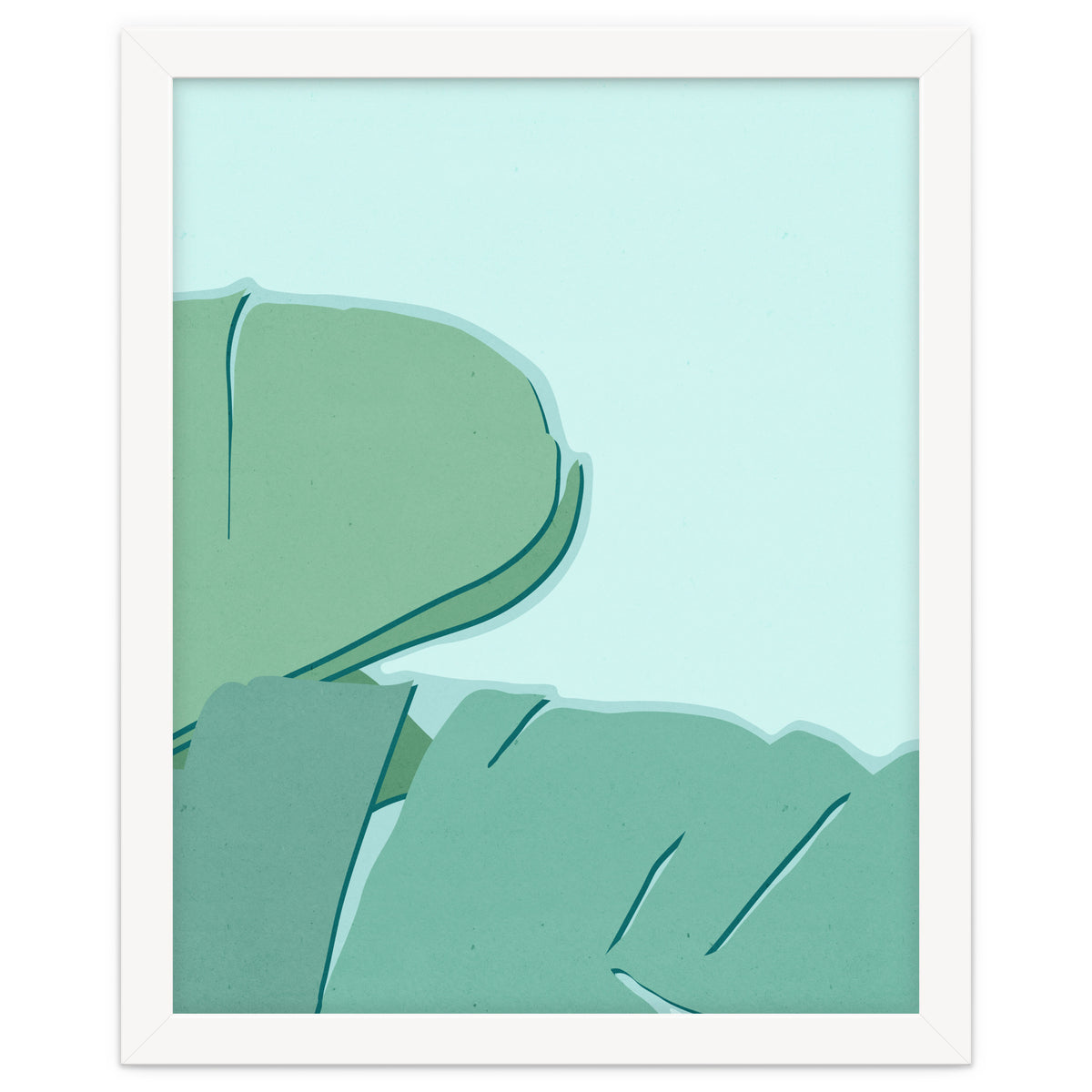 Abstract Banana Leaves Two - Greener Eden