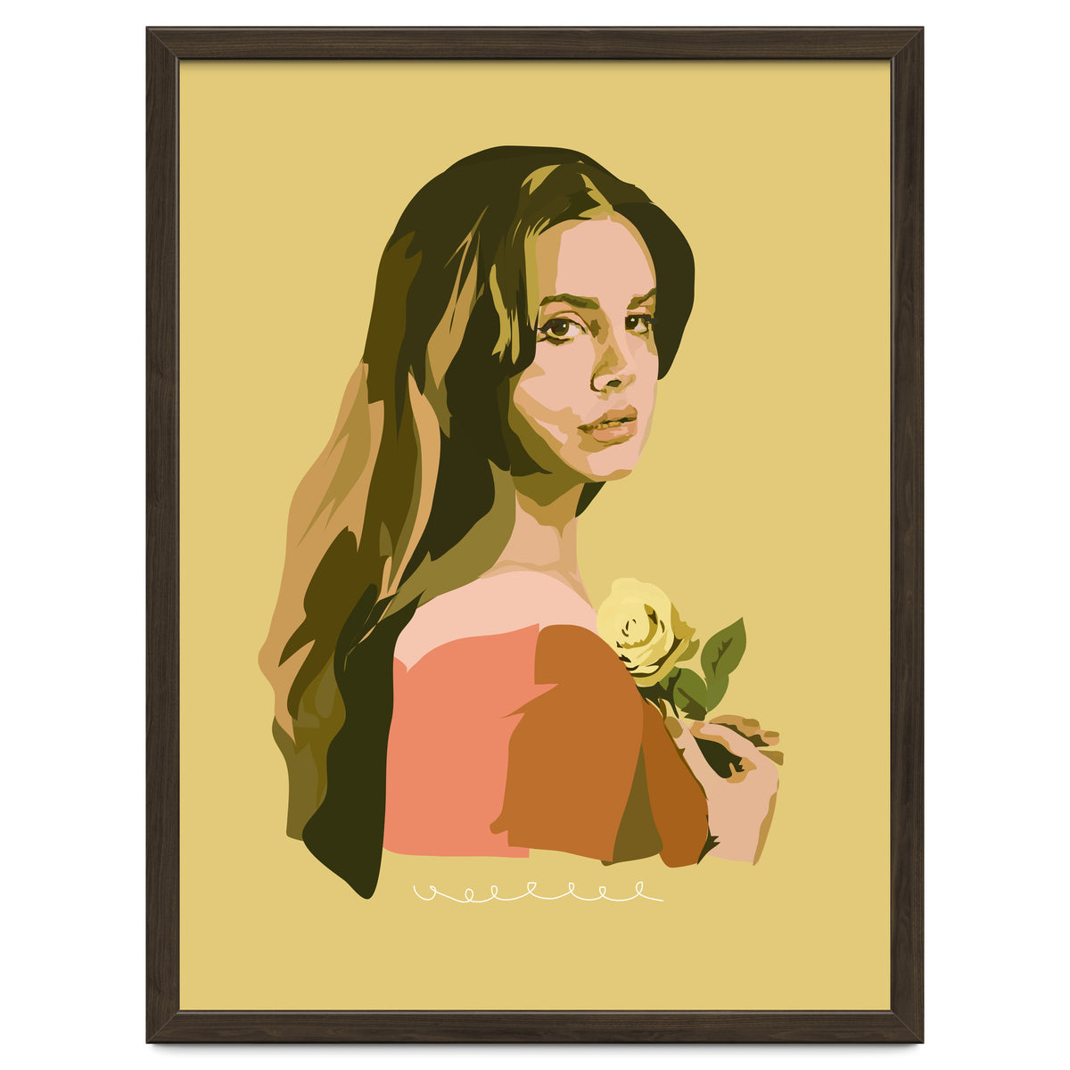 Lana Del Rey With Rose