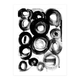 Black and White Ink Circles (Print Only) thumbnail