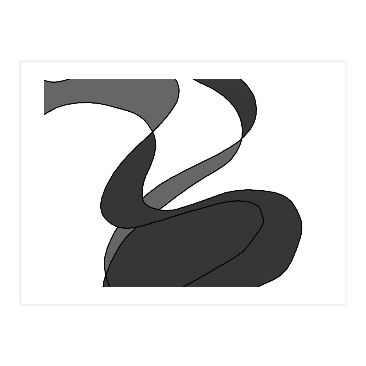 Grey Waves 7 (Print Only)