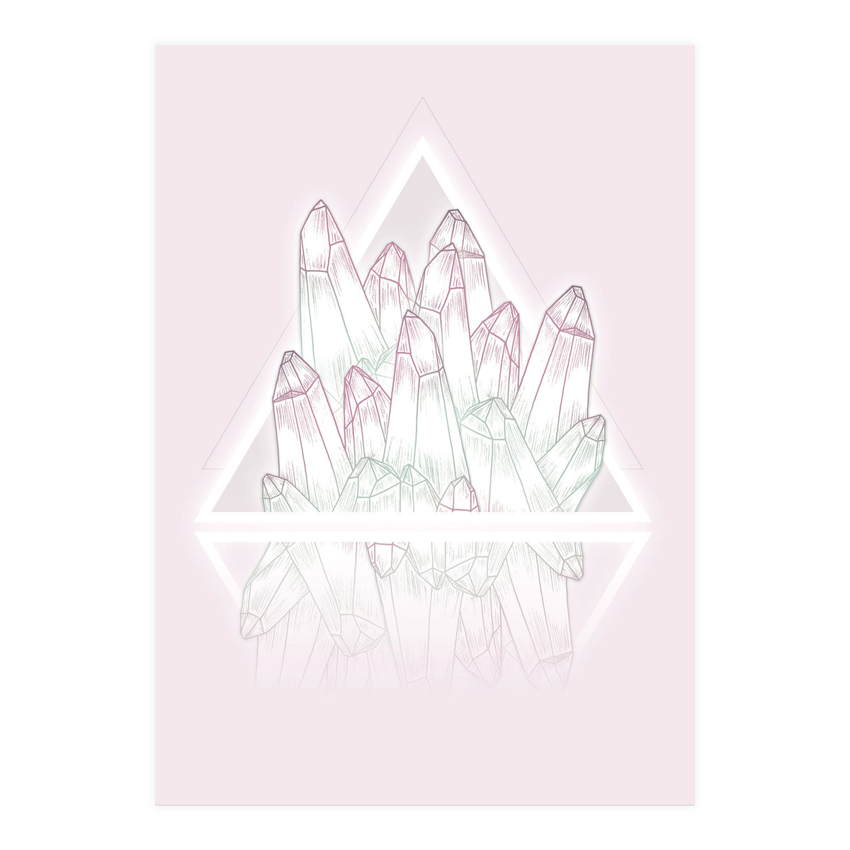 Crystals Pink (Print Only)
