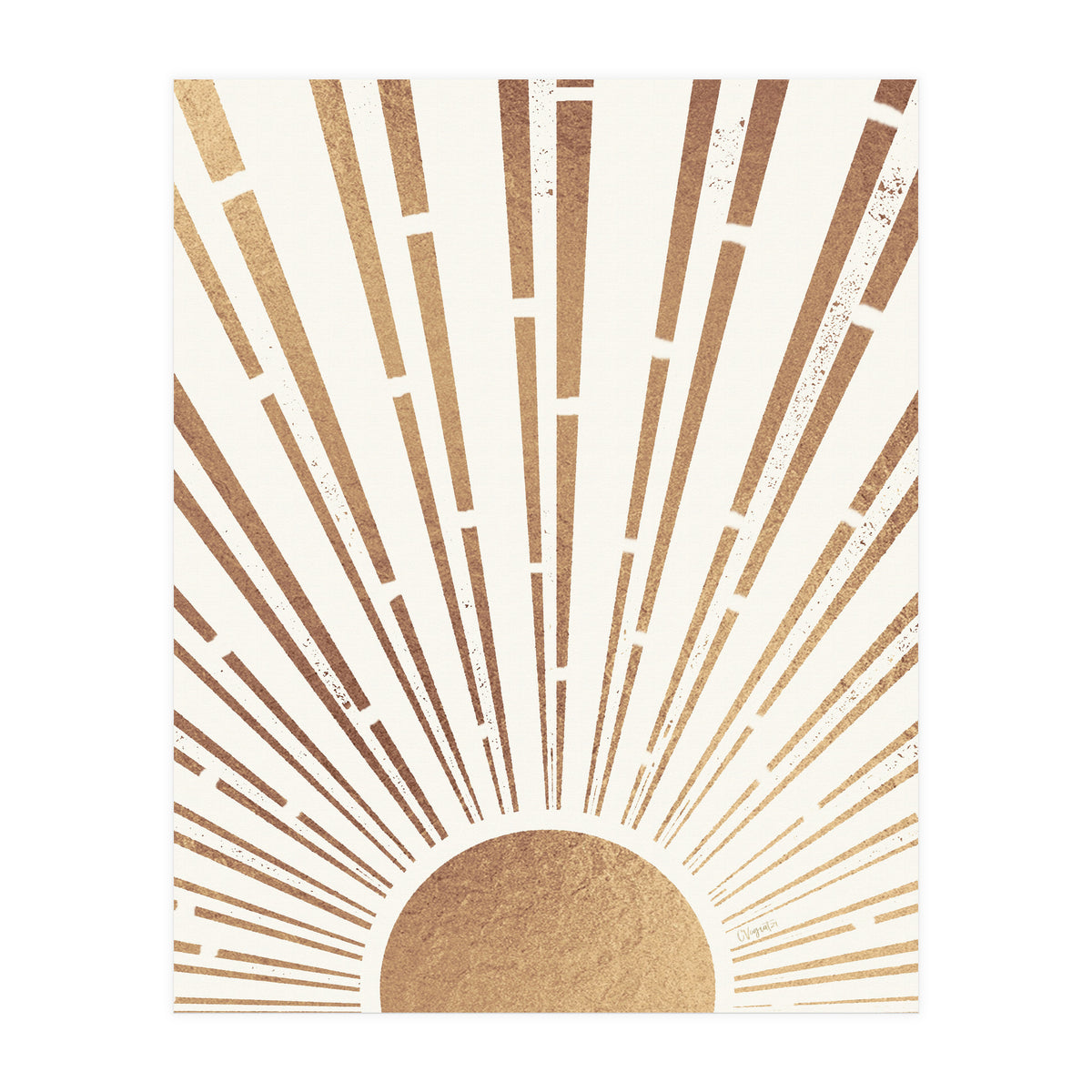 Sun Shines Inside You Gold (Print Only)