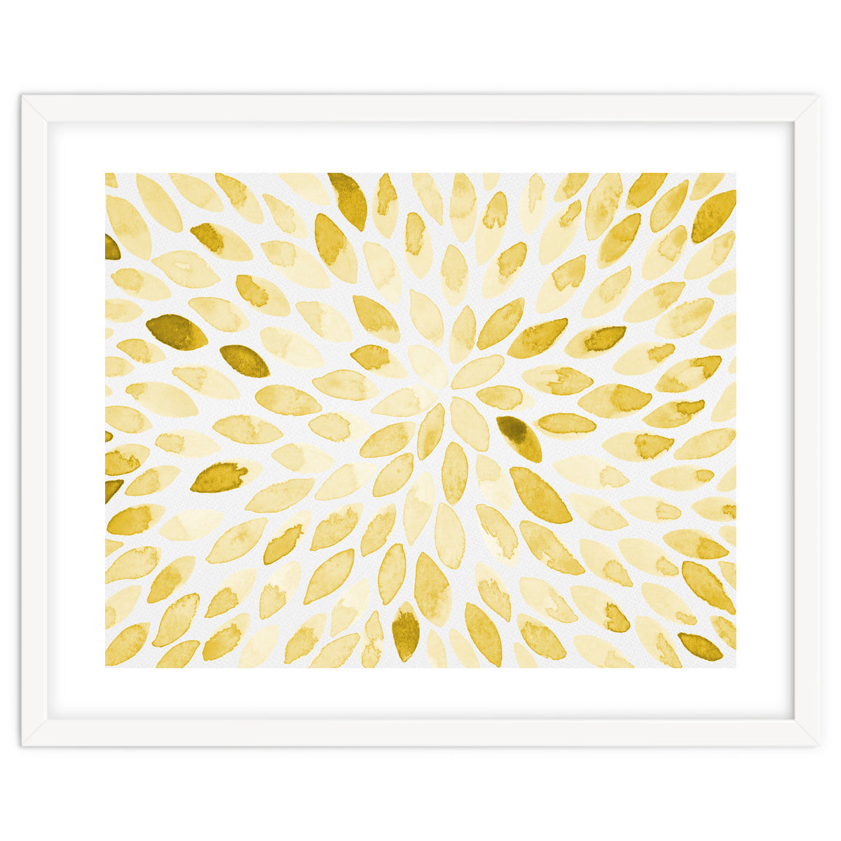 Watercolor Burst Yellow