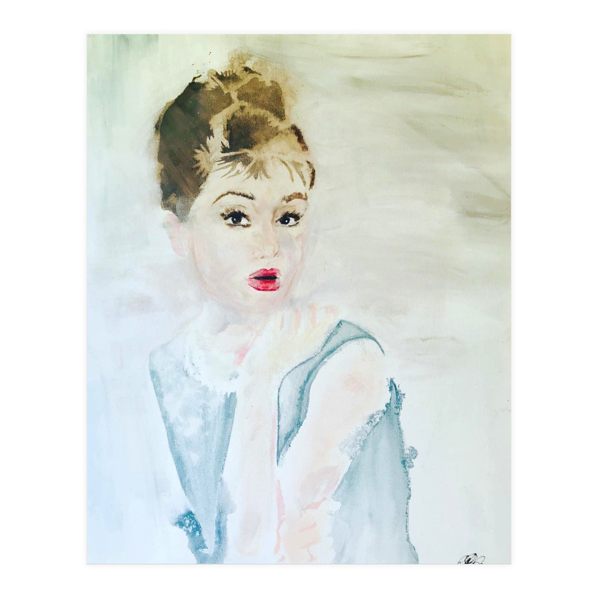 Audrey In Blue (Print Only)