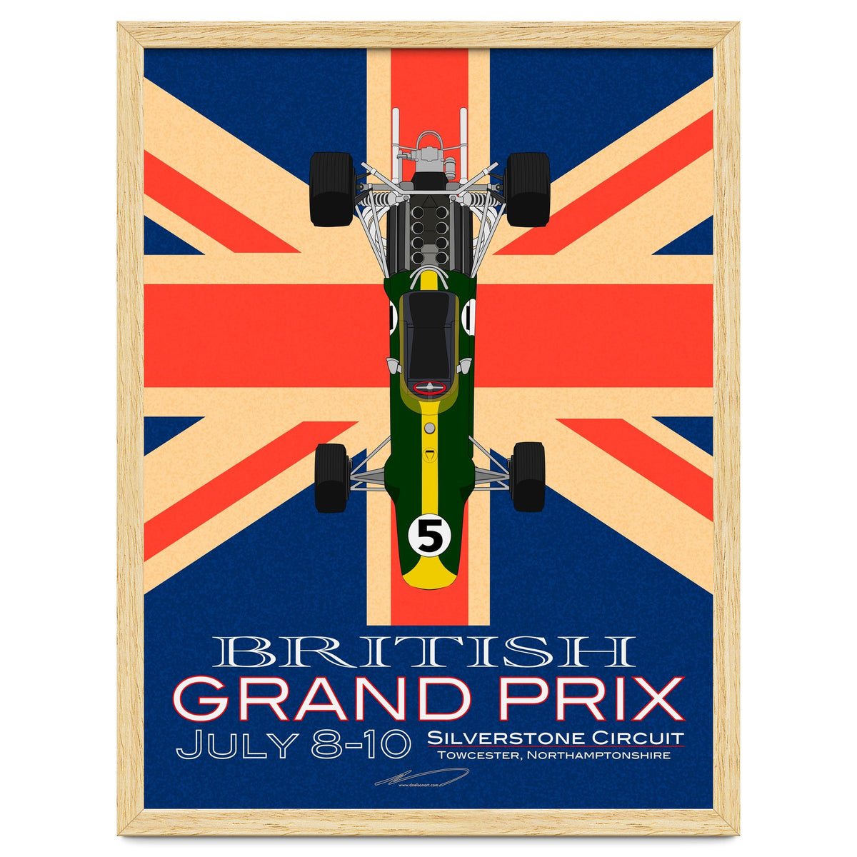 British Grand Prix poster
