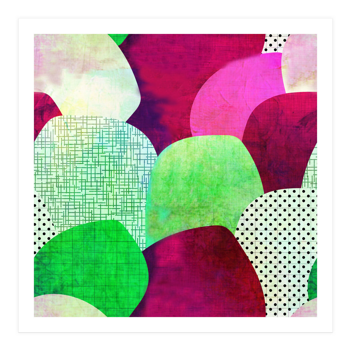 Opala Circles are the new triangles purple (Print Only)