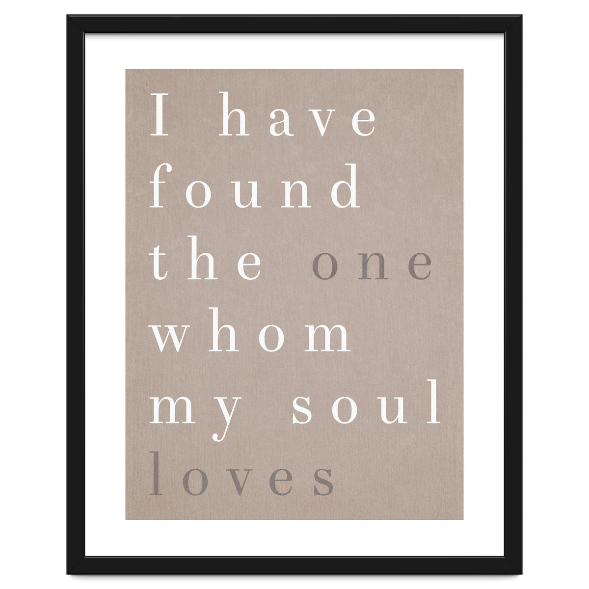 The One My Soul Loves