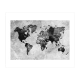 black and white world map (Print Only) thumbnail