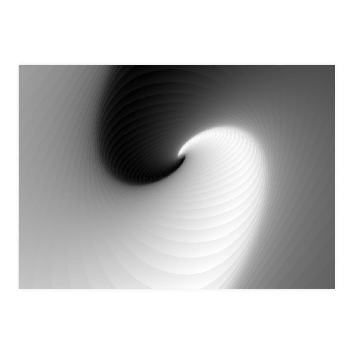 Abstract White & Black  (Print Only)