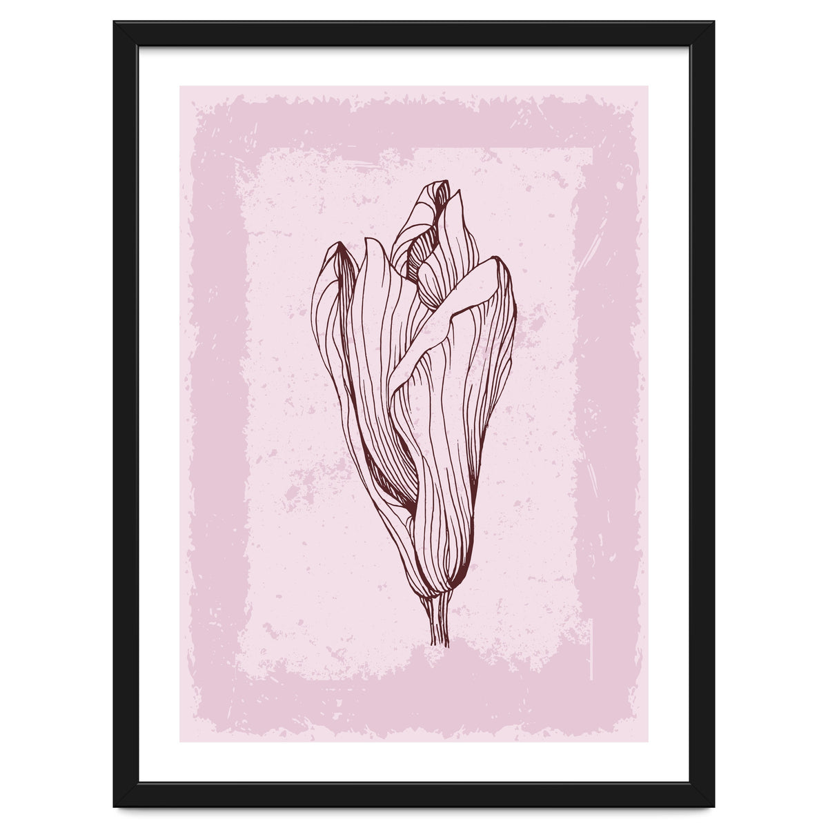 Magnolia Neutral Abstract Botanical