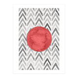 Red Bubble Chevron Pattern (Print Only) thumbnail