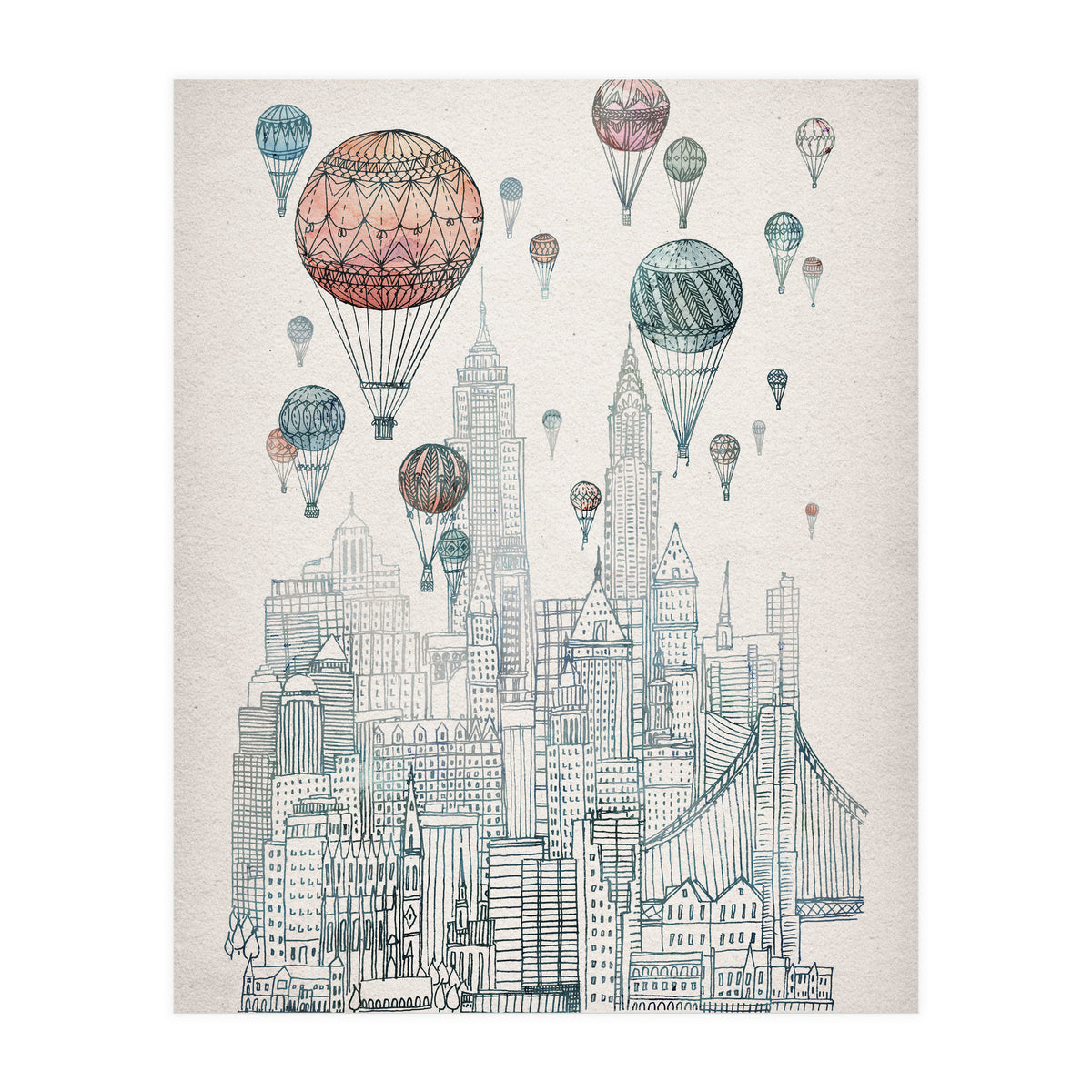 Voyages Over New York (Print Only)