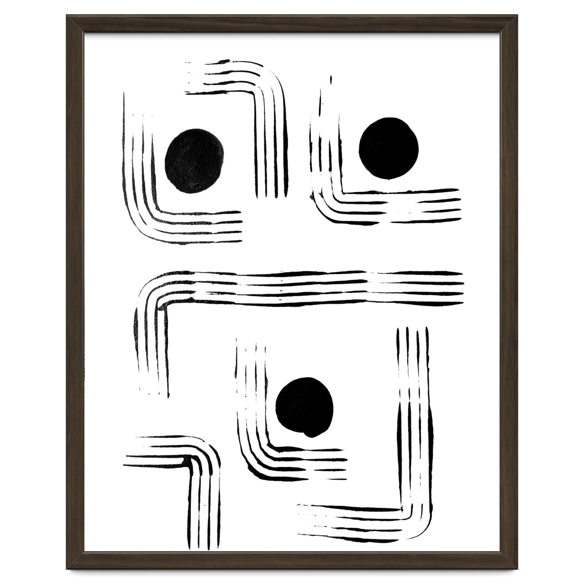Mid-century Modern Monochrome Print #2